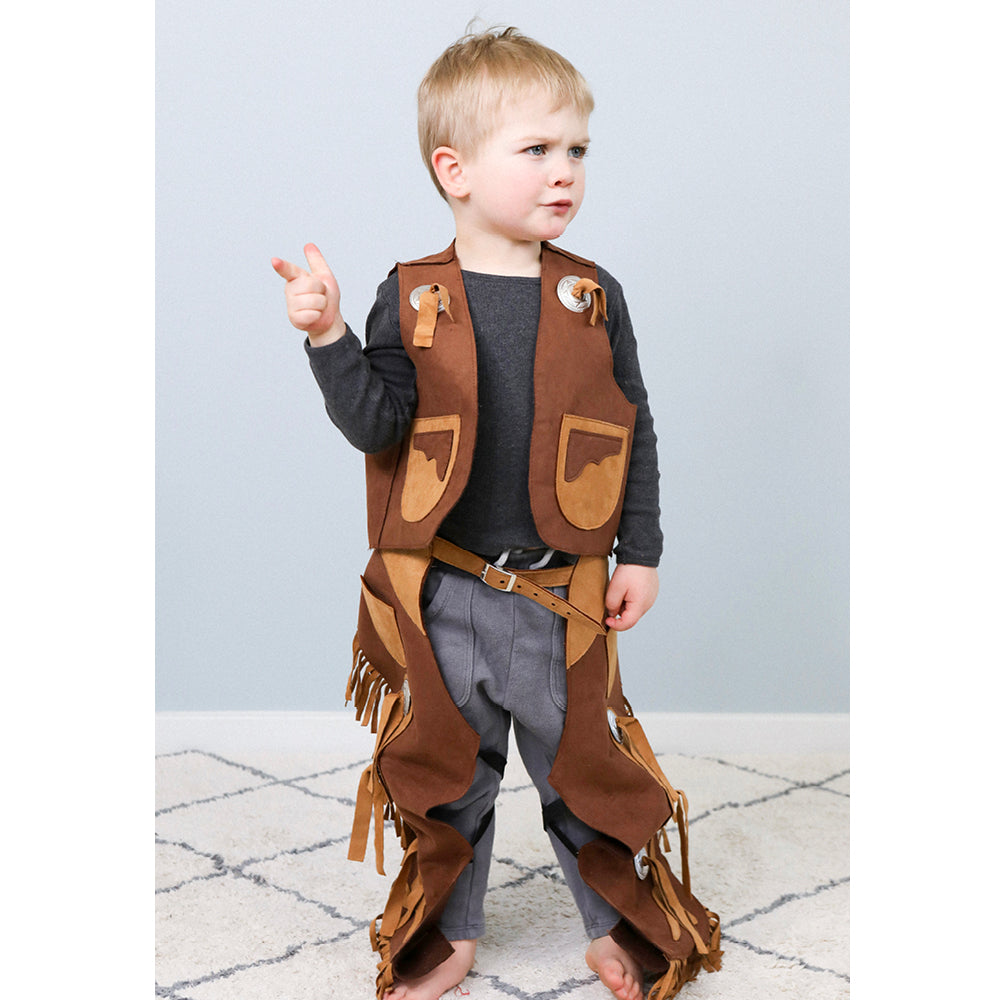 Great Pretenders Cowboyvest og bukser - Str. 5-6 år