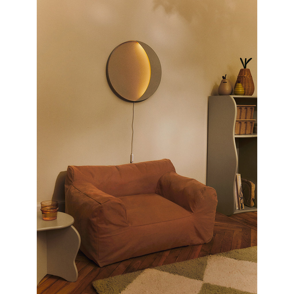 Sækkestol Billow Bean Bag Tan og Slope Stool Cashmere møbler