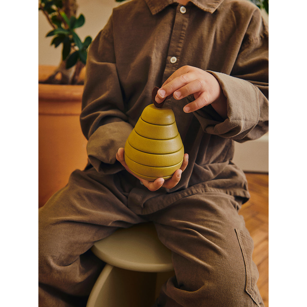 ferm Living Stabelfigur, Sæt med æble og pære