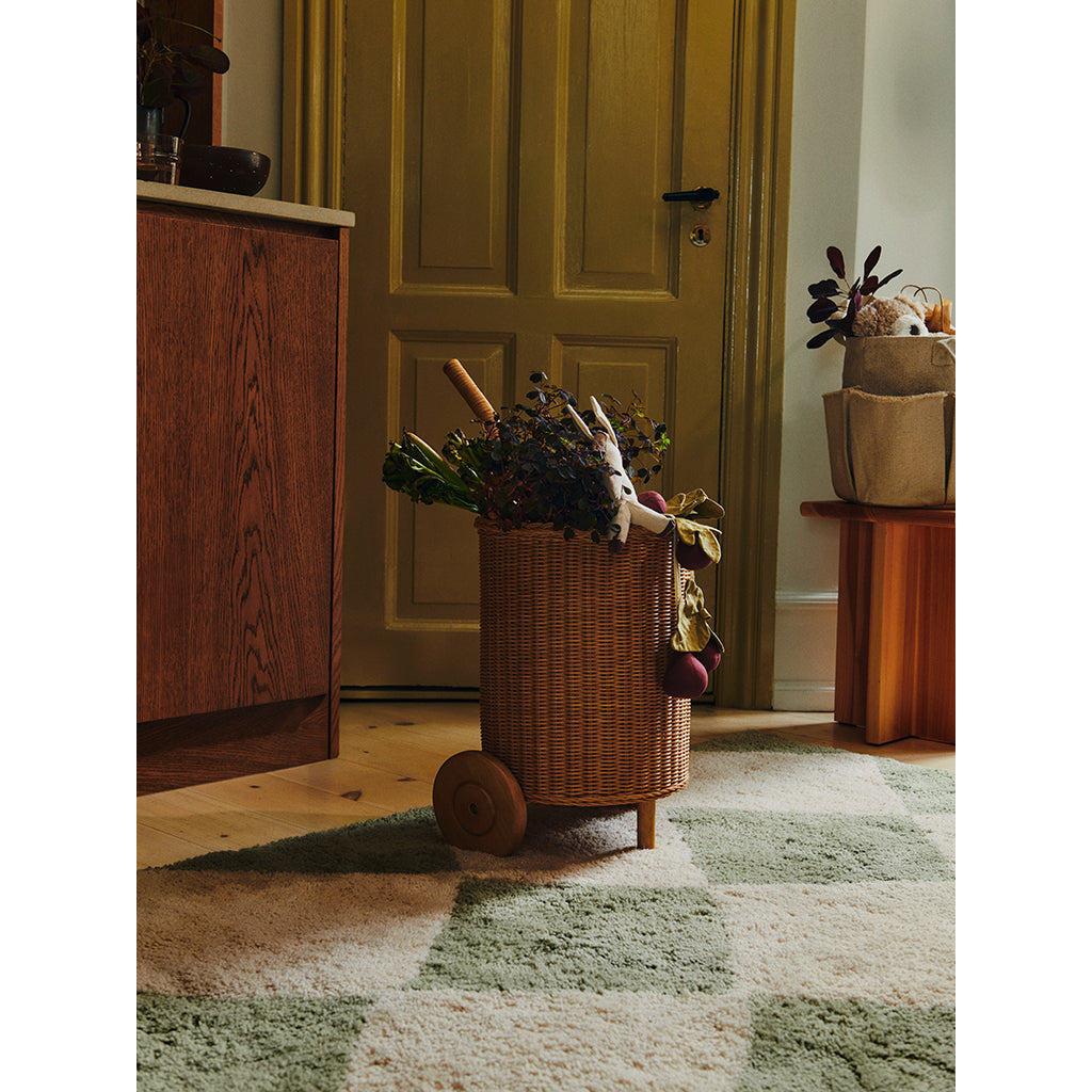 ferm Living Oppbevaringskurv, Tukki Trolley – Natur