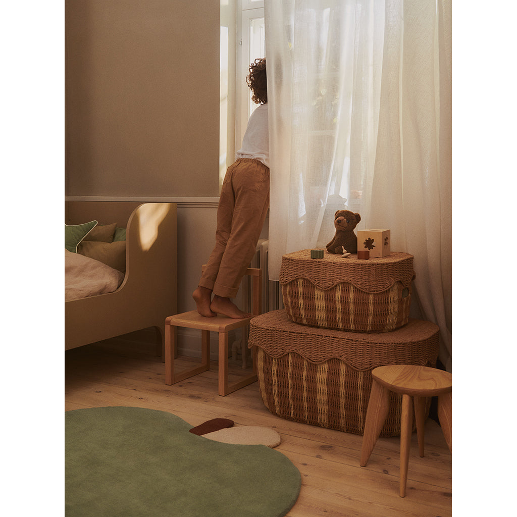 ferm Living Rivan kurvsett, sett med 2 stk - Natural/off-white