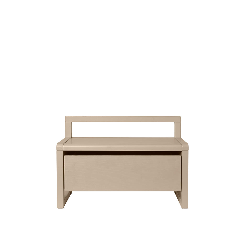 ferm Living barnebenk med oppbevaringsplass, Little Architect storage bench - Cashmere