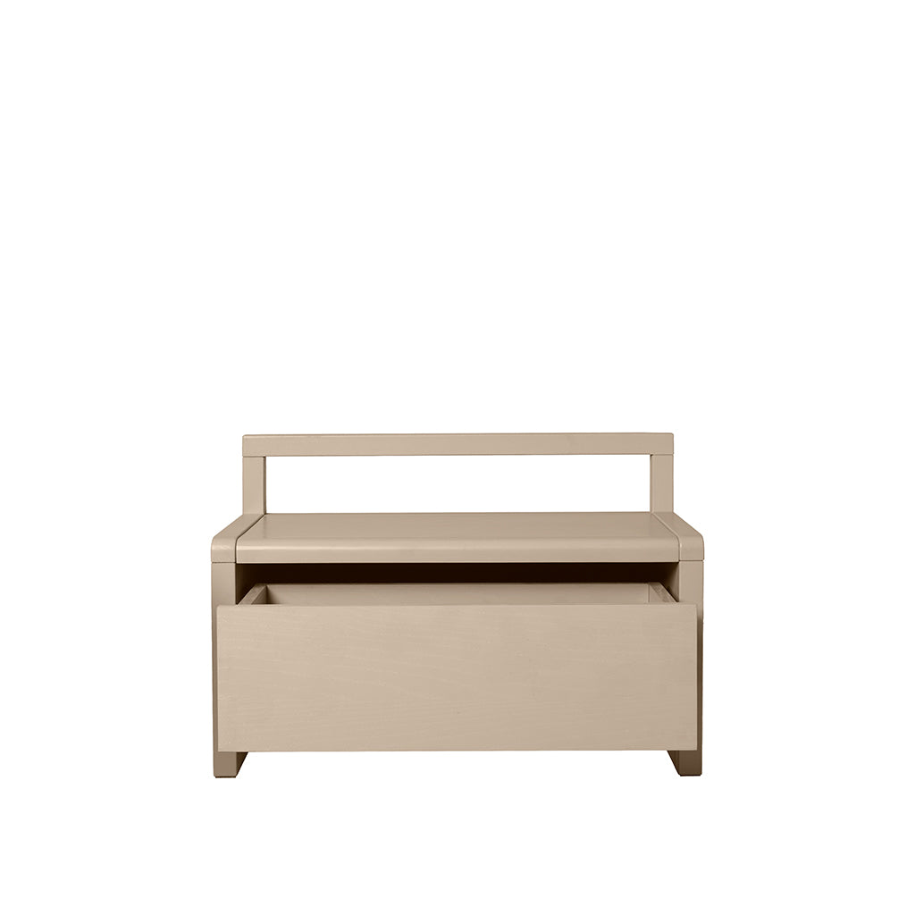 ferm Living barnebenk med oppbevaring, Little Architect storage bench - Cashmere