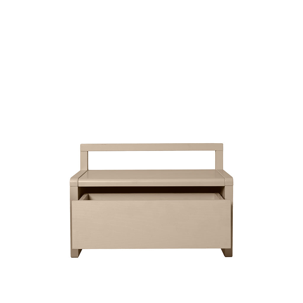 ferm Living barnebenk med oppbevaringsplass, Little Architect storage bench - Cashmere