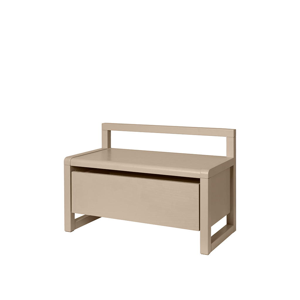 ferm Living barnebenk med oppbevaringsplass, Little Architect storage bench - Cashmere