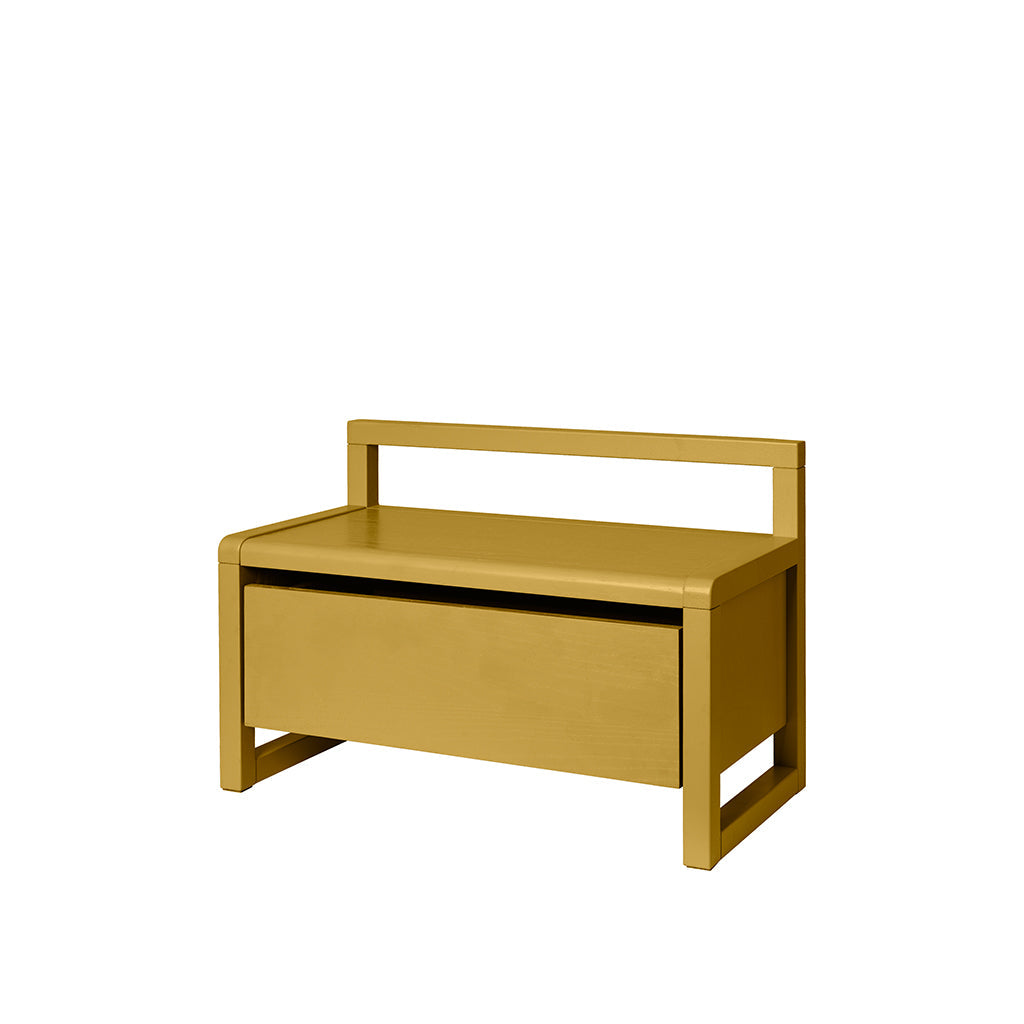 ferm Living barnebenk med oppbevaring, Little Architect storage bench - Gul