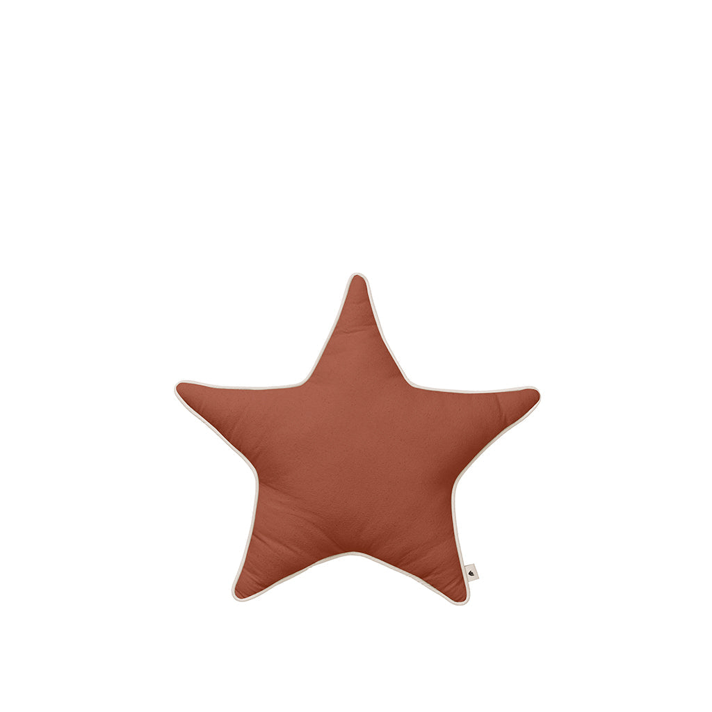ferm Living stjernepude, Brown clay - Ø: 48 cm