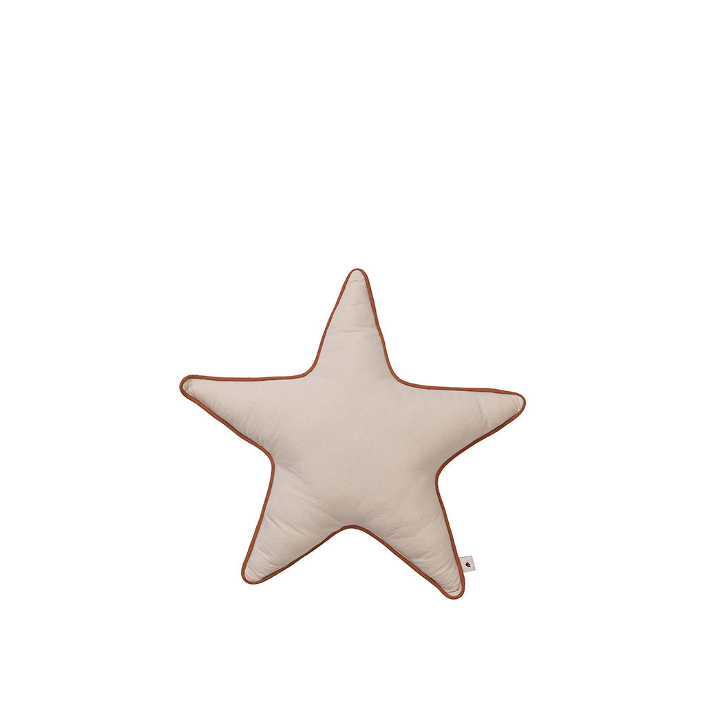 ferm Living stjernepude, Undyed - Ø: 48 cm