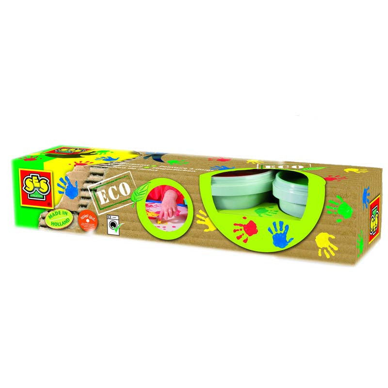 Fingermaling, Eco - 4 stk klare farger