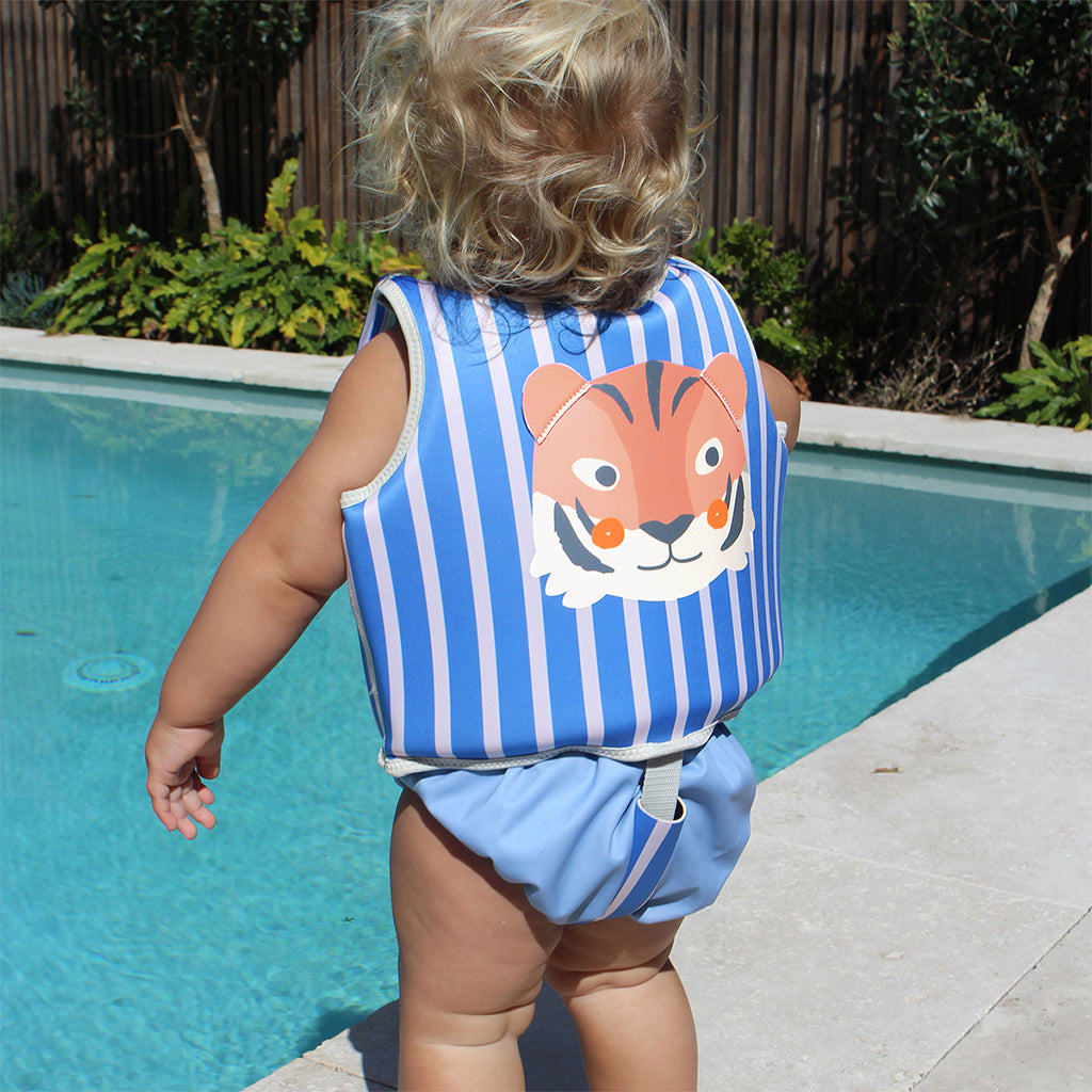 Sunnylife svømmevest, Tino the tiger - str. 1-6 år