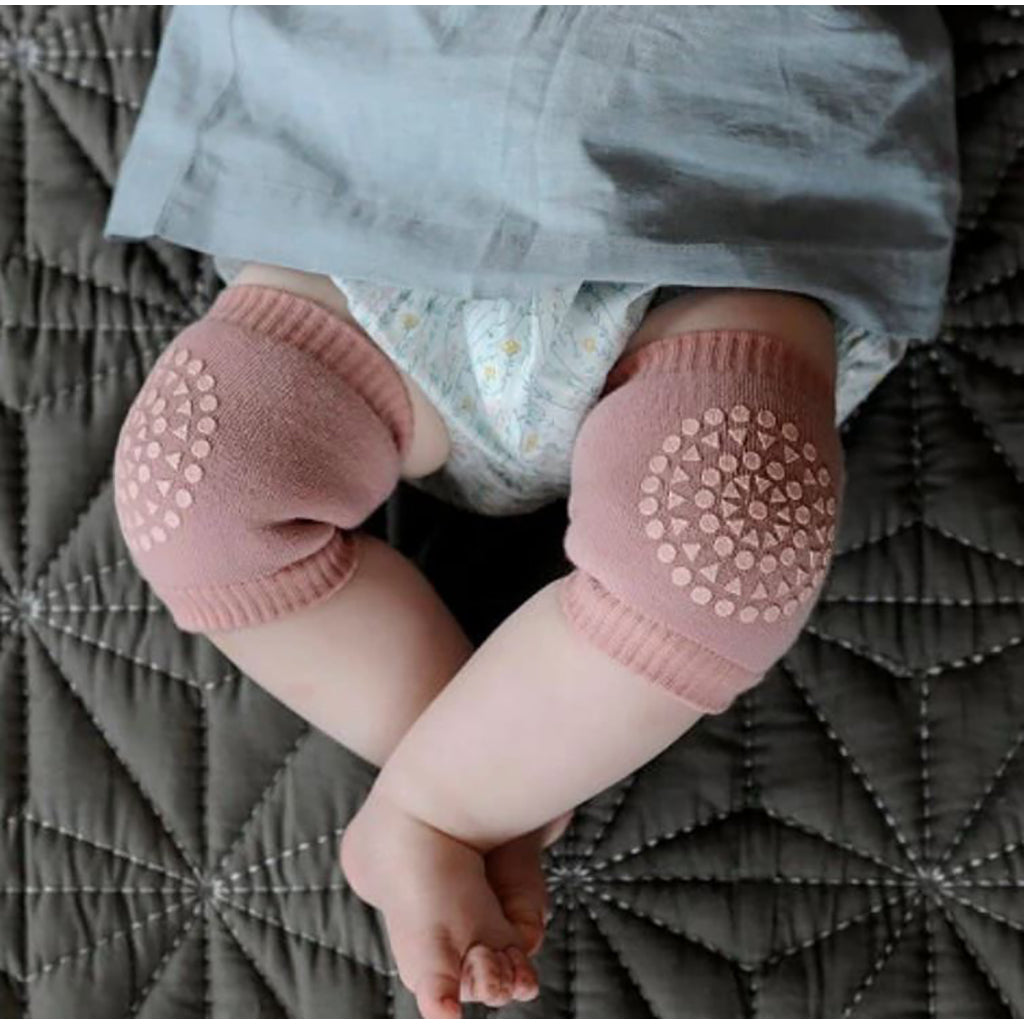 GoBabyGo knebeskyttere med gummiknotter, Misty plum