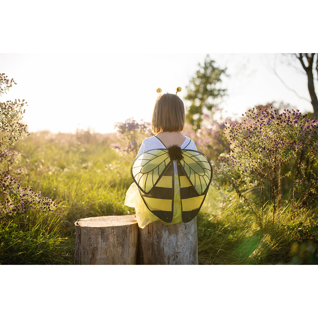 Great Pretenders utkledning, Glitter humlebi sett - str. 4-6 år