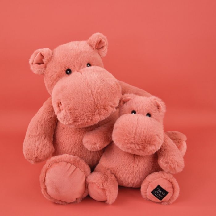 Doudou et Compagnie Flodhest bamse, teracotta - 25 cm