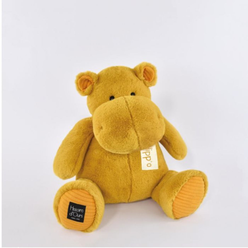 Flodhest-bamse med denimjakke, Histoire D&