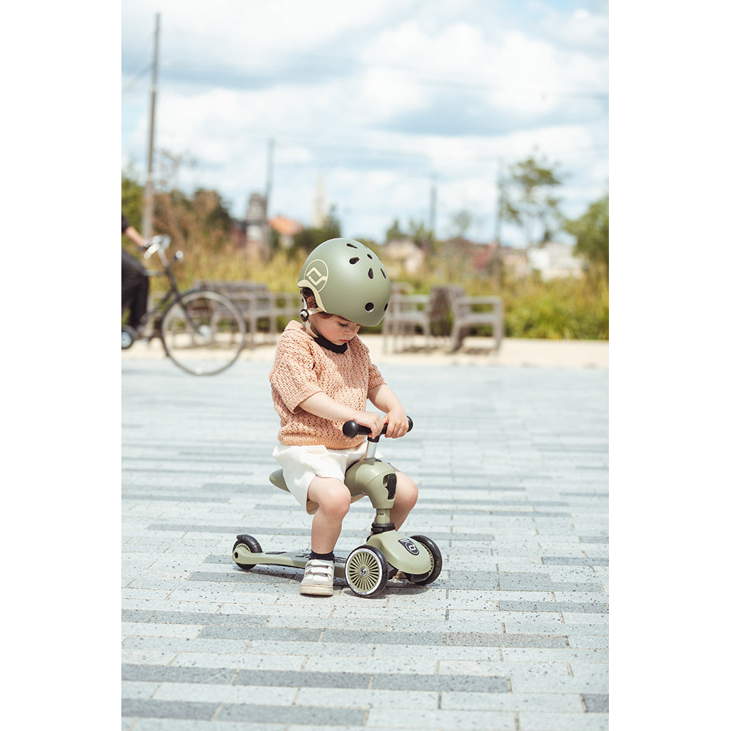 Scoot and Ride Highway Kick 1, sparkesykkel - Olive