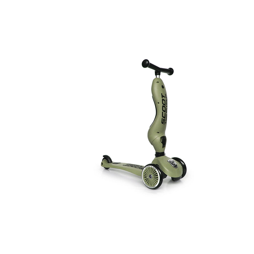 Scoot and Ride Highway Kick 1, sparkesykkel - Olive