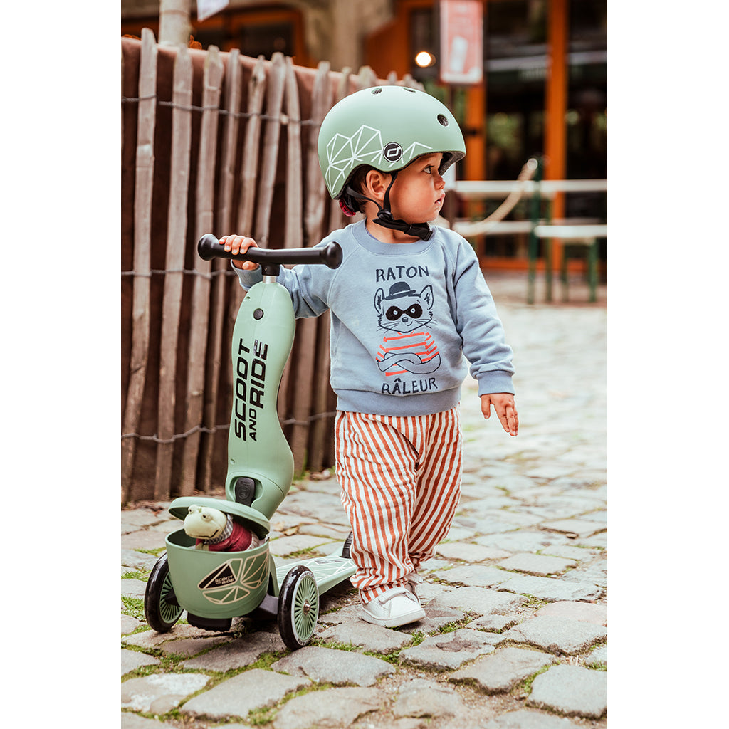 Scoot and Ride, Highway Kick 1, Push & Go sparkesykkel med skyvestang - Stål