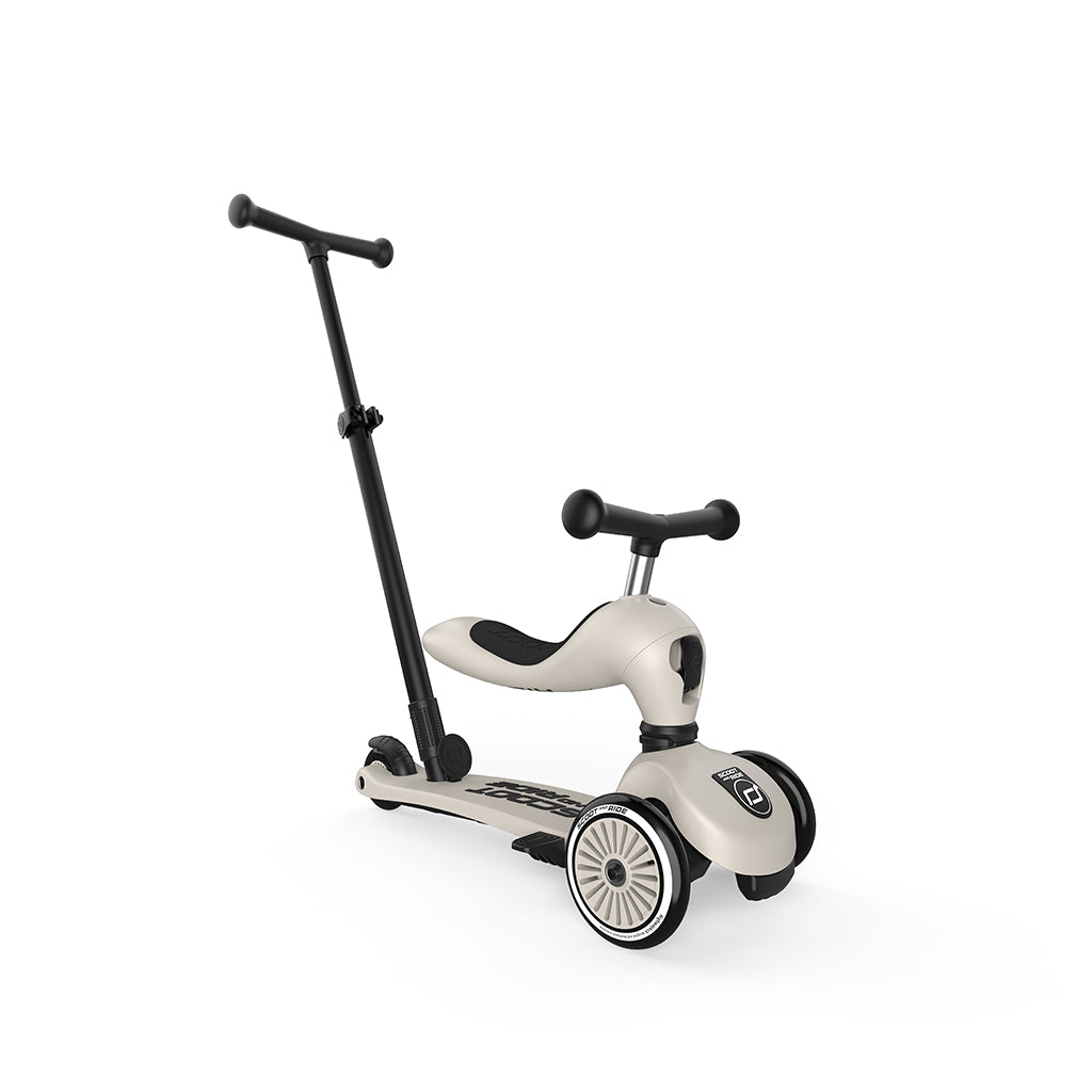 Scoot and Ride, Highway Kick 1, Push & Go scooter med skyvestang - Ash