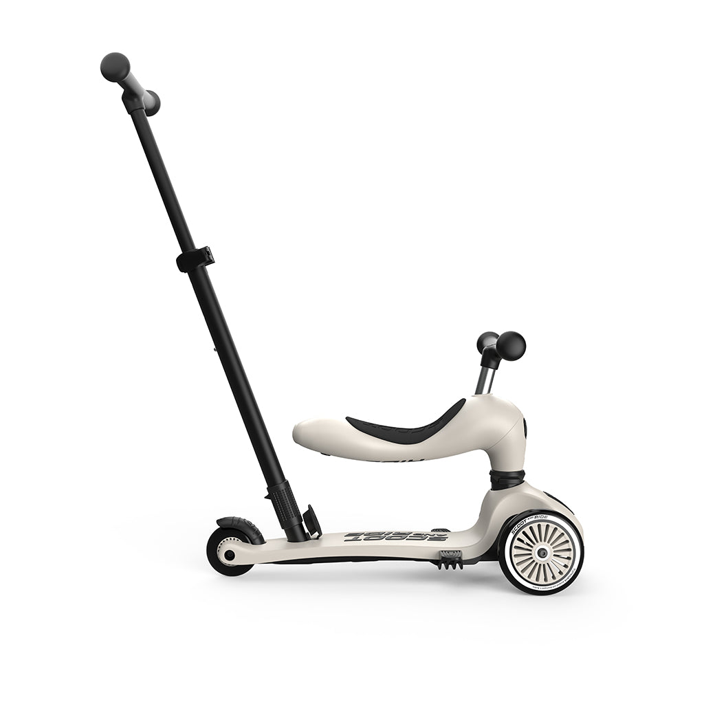 Scoot and Ride, Highway Kick 1, Push & Go scooter med skyvestang - Ash
