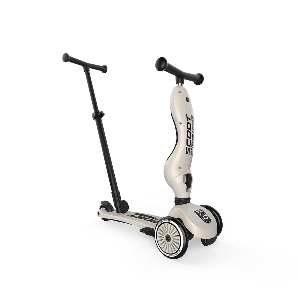 Scoot and Ride, Highway Kick 1, Push & Go scooter med skyvestang - Ash