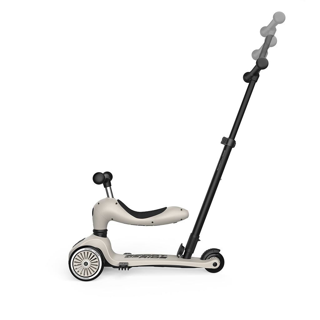 Scoot and Ride, Highway Kick 1, Push & Go scooter med skyvestang - Ash
