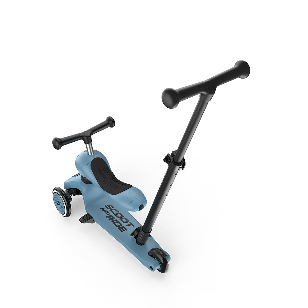 Scoot and Ride, Highway Kick 1, Push & Go sparkesykkel med skyvestang - Stål