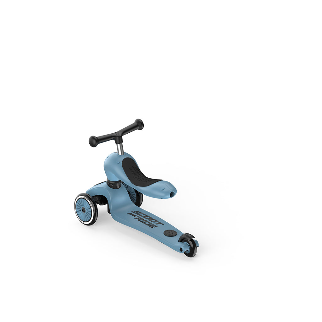 Scoot and Ride, Highway Kick 1, Push & Go sparkesykkel med skyvestang - Stål