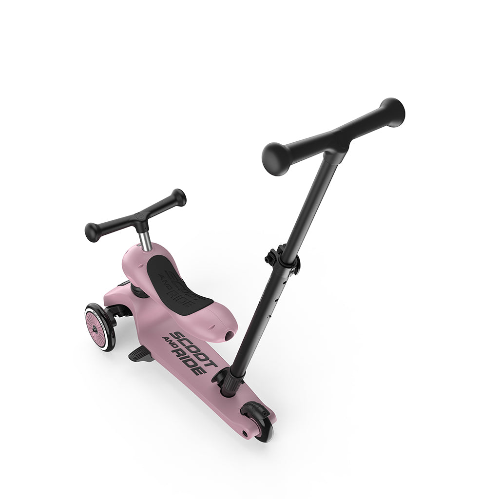 Scoot and Ride, Highway Kick 1, Push & Go sparkesykkel med skyvestang - Wildberry