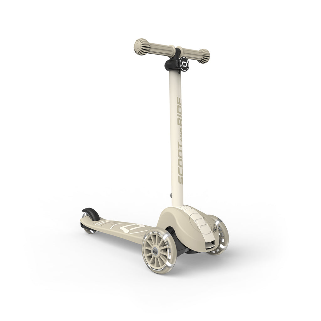 Scoot and Ride Highway Kick 3S, løbehjul - LED Ash