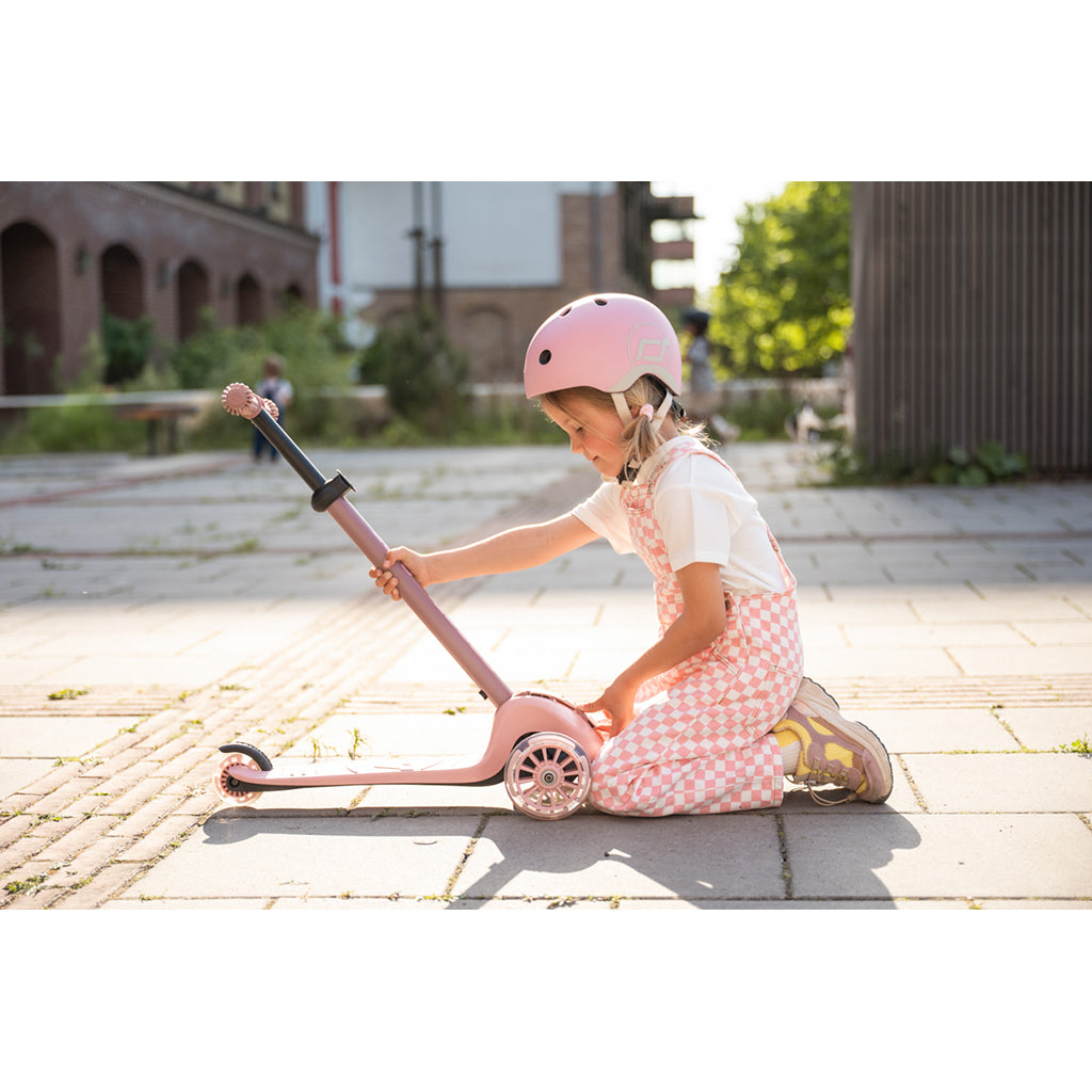 Scoot and Ride Highway Kick 3S, sparkesykkel - LED Steel