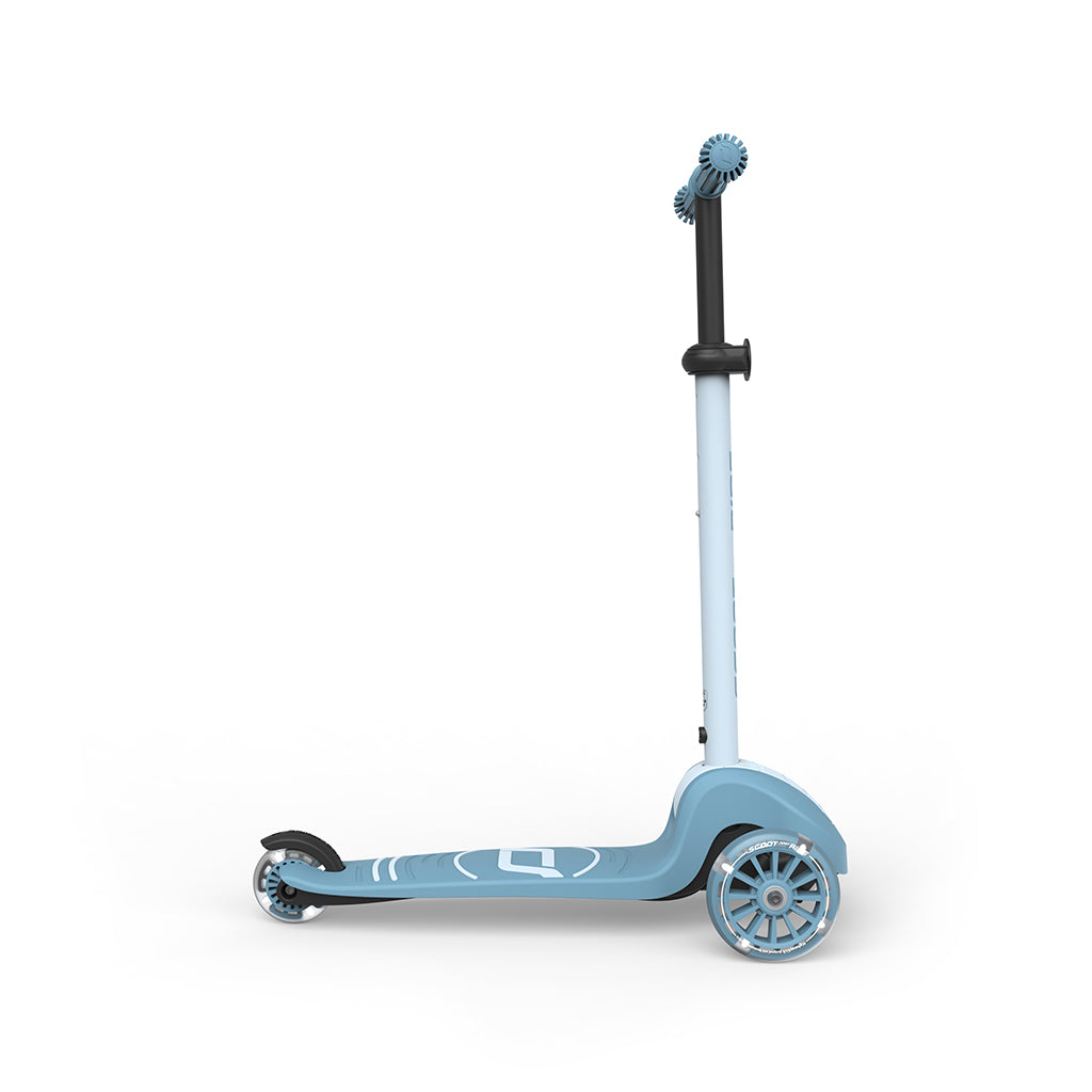 Scoot and Ride Highway Kick 3S, sparkesykkel - LED Steel