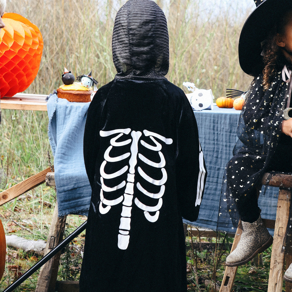 Souza Casper kappe med skjelettprint, Str. 3-10 år