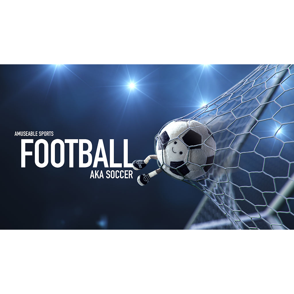 Jellycat bamse, Amuseable Sports Fotball - 23 cm