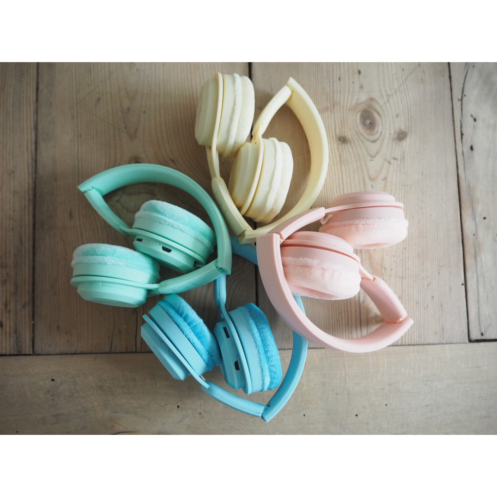 Lalarma trådløse hodetelefoner m. max 85 D, Mint pastell