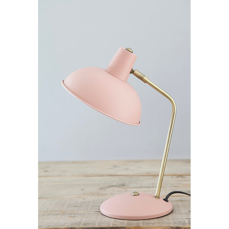 Leitmotiv Hood bordlampe i metall, Iron matt dusty pink