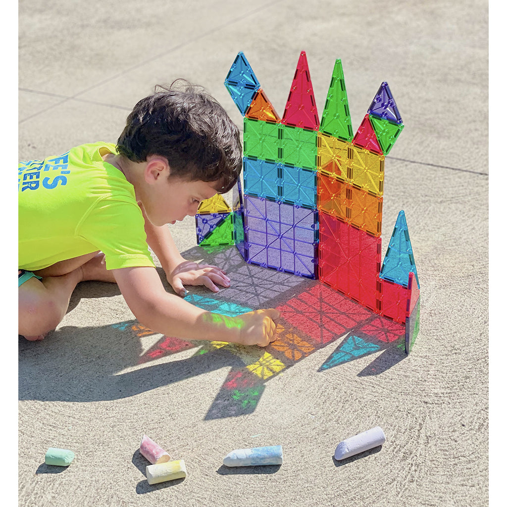 Magna-Tiles Clear Colours, Magnetisk byggesett med 32 deler