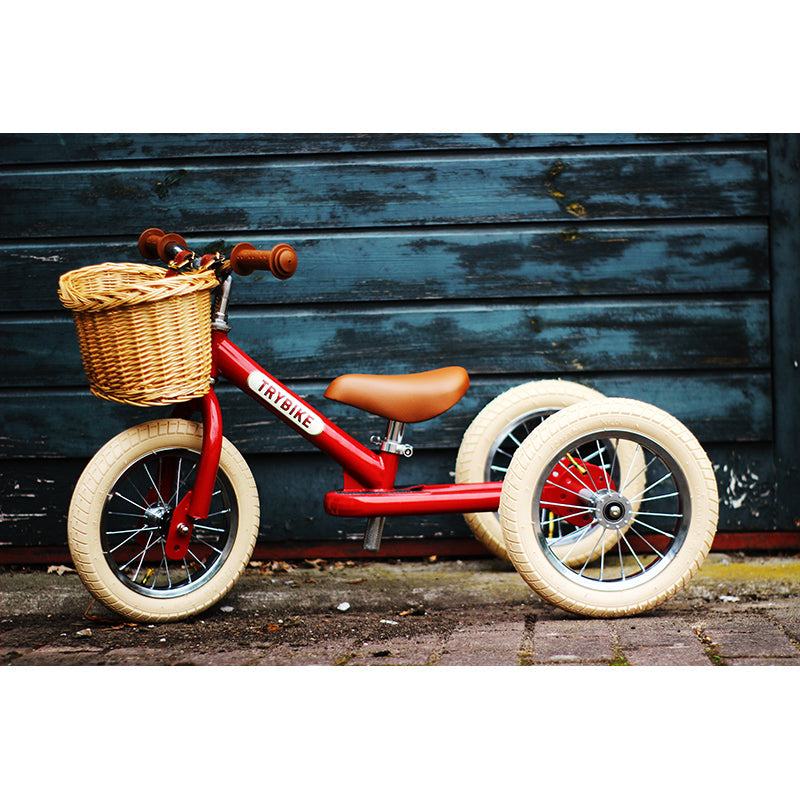 Trybike flettet sykkelkurv