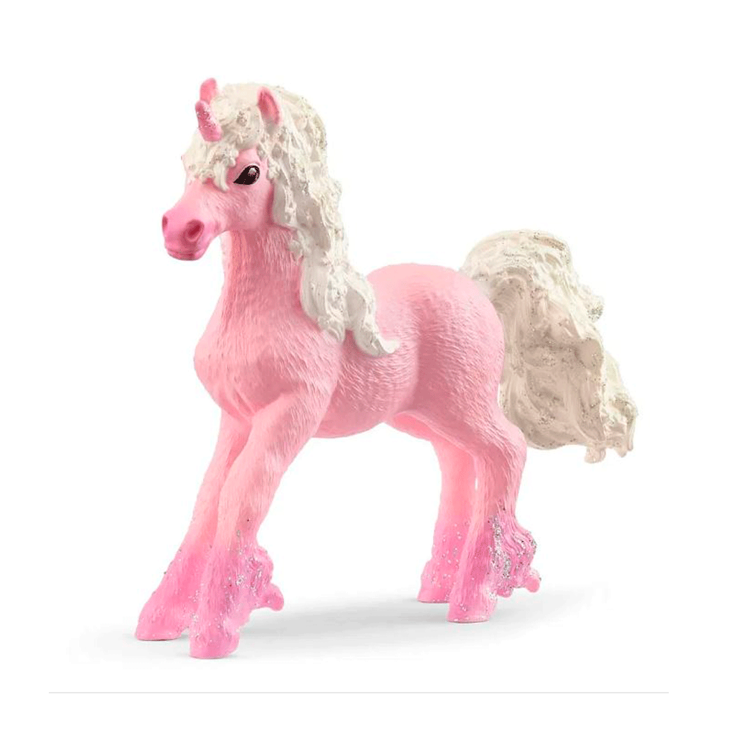 Schleich Bayala flower enhjørning føl lyserød hestefigur