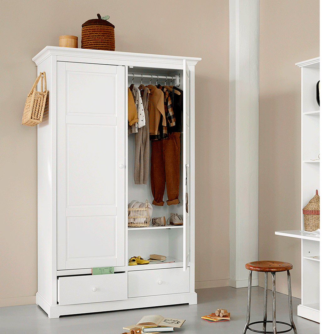 Oliver Furniture Seaside klædeskab m 2 døre, højde 195 cm