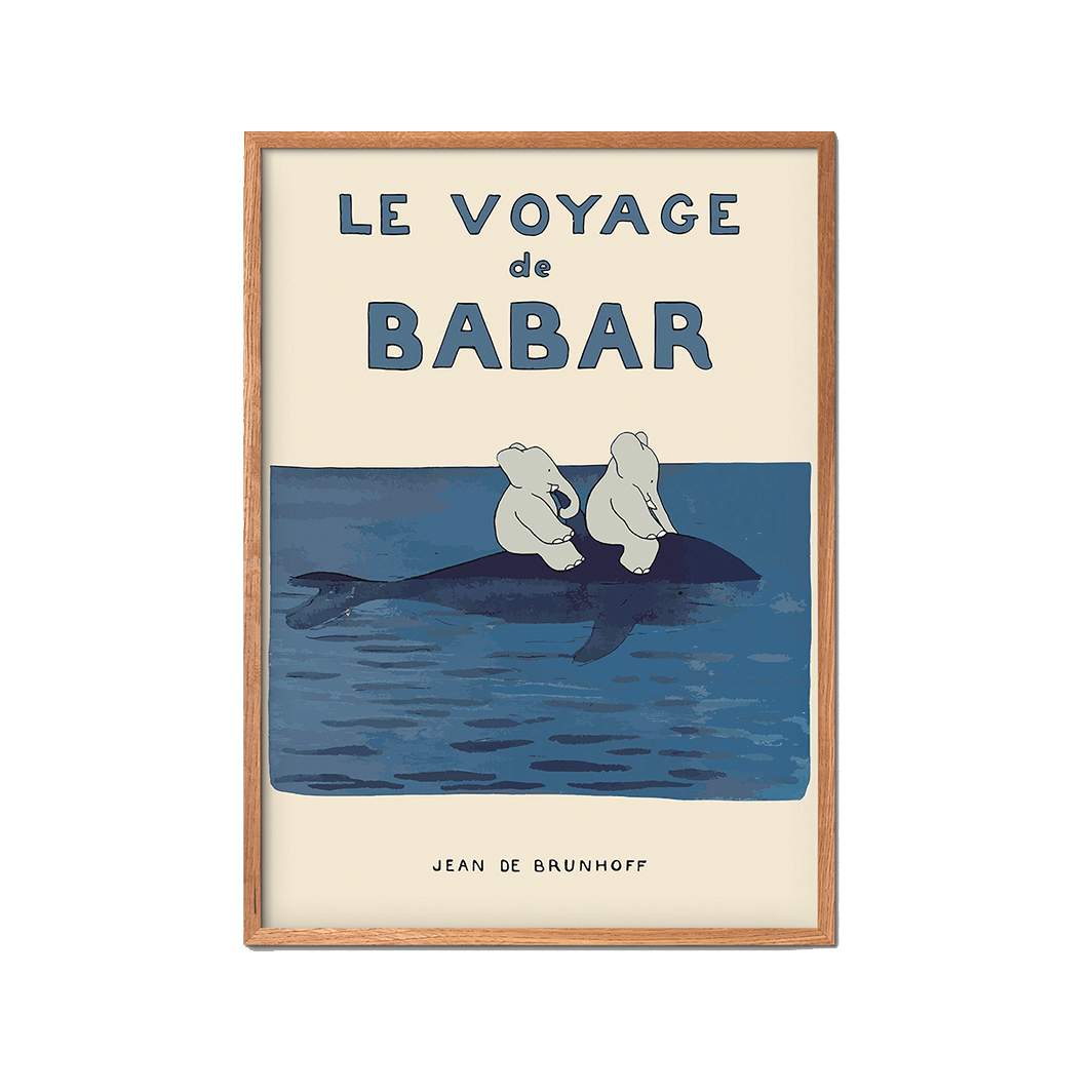 Le Voyage, Babar plakat - Jean de Brunhoff, flere størrelser
