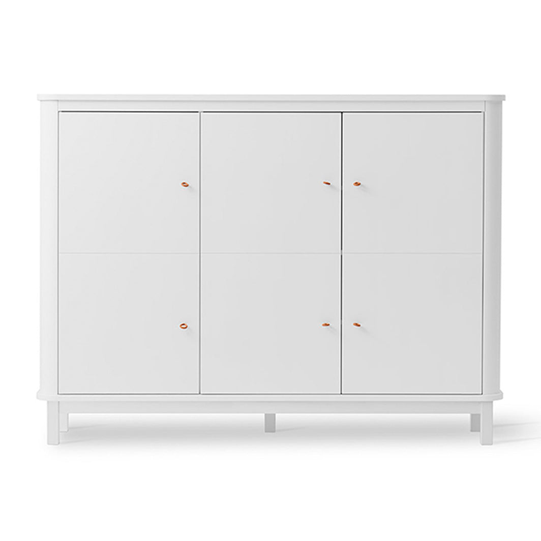Oliver Furniture Wood multiskab med 3 hvide døre