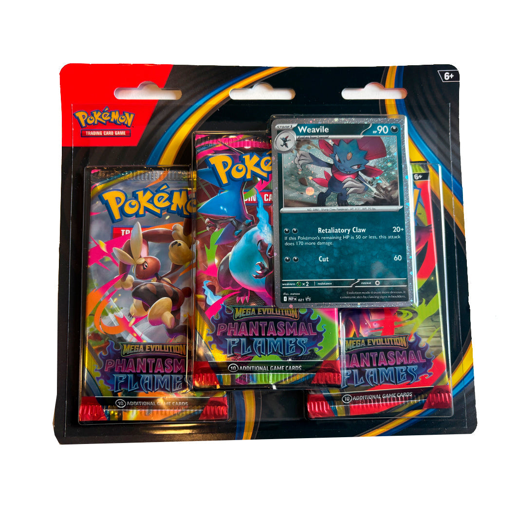 Pokémon Blister 3P ME02, Phantasmal Flames - 2 varianter