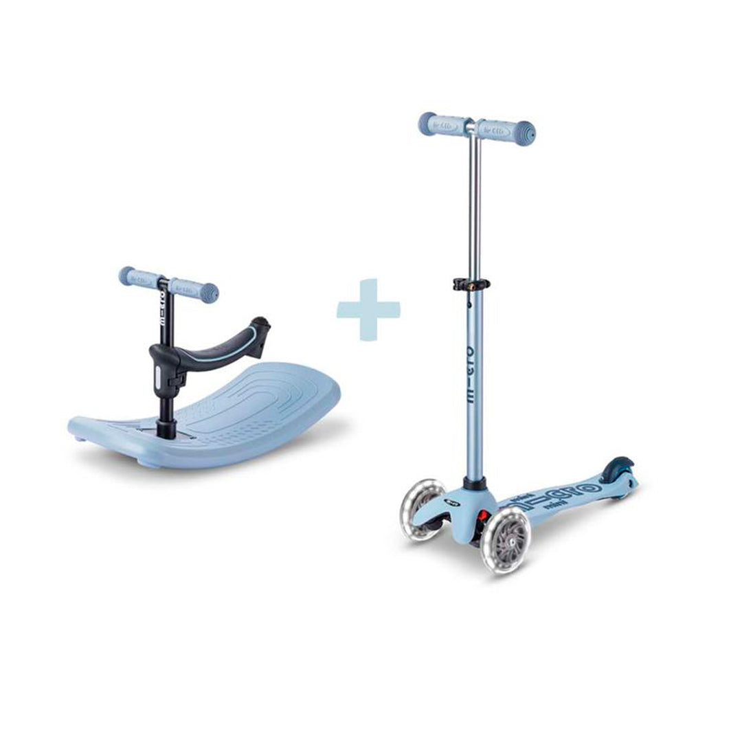 Micro sparkesykkel, Mini Deluxe LED, Rock & Go - Ocean Slate