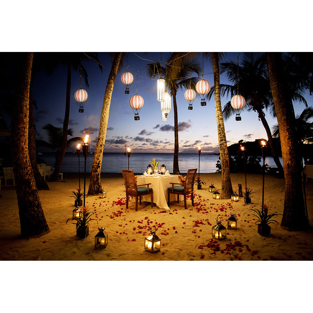 LED Luftballong, Blue stars - 18 cm