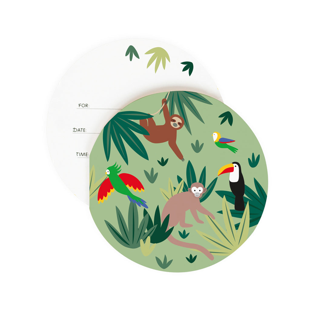 My Little Day runde invitasjoner, 8 stk. Tropical