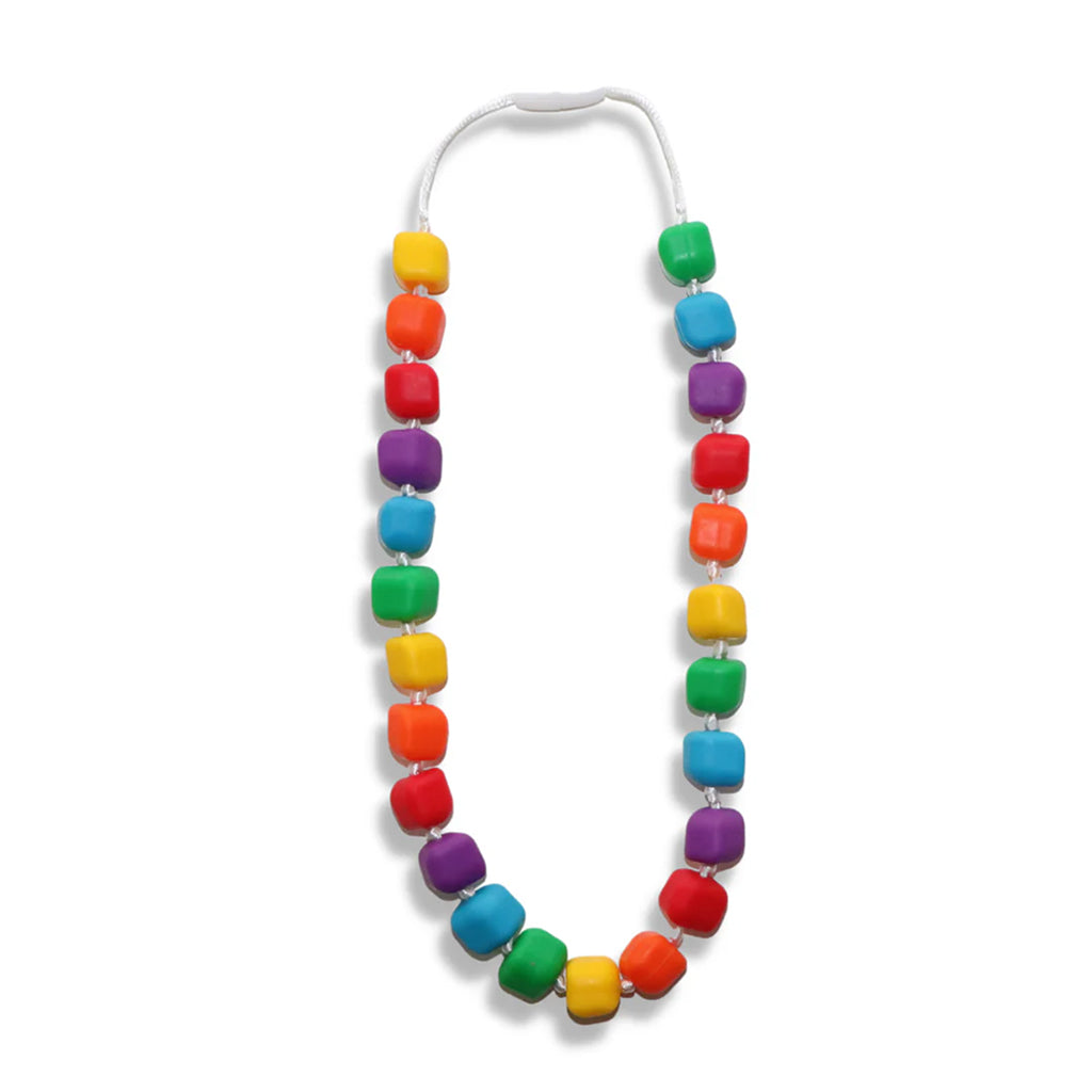 JellyStone Designs, sensorisk tyggehalskjede, medium – Rainbow