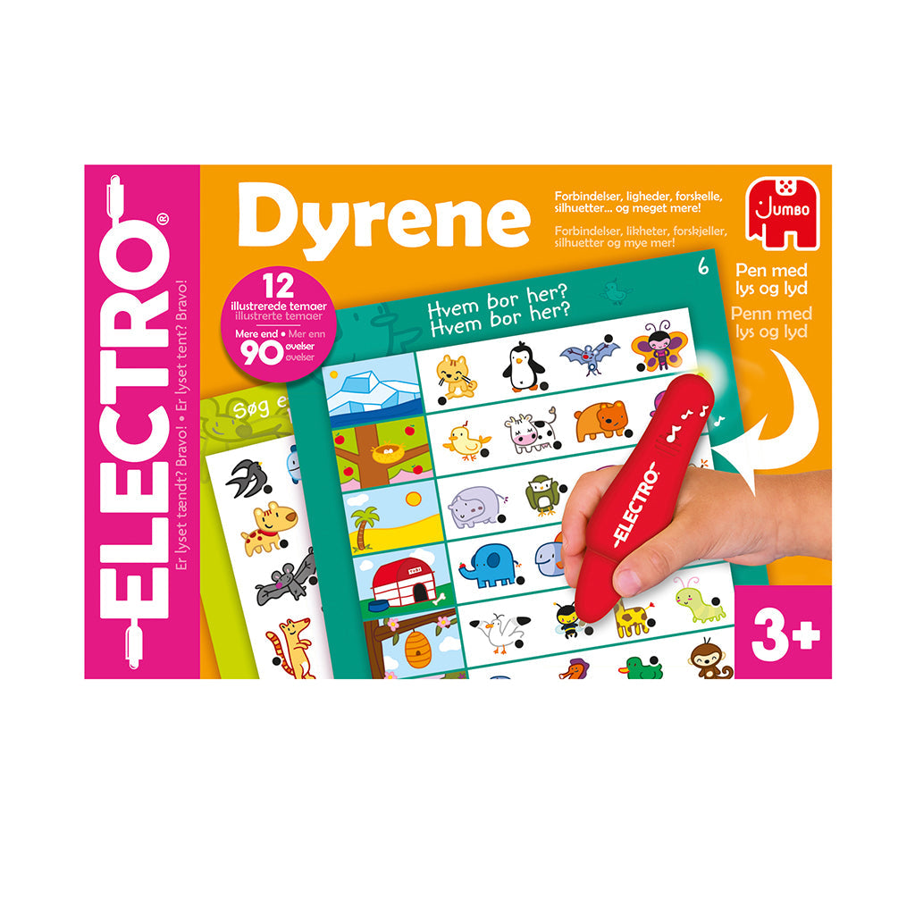 Jumbo Electro, Lek og lær med lyspenn – Dyr