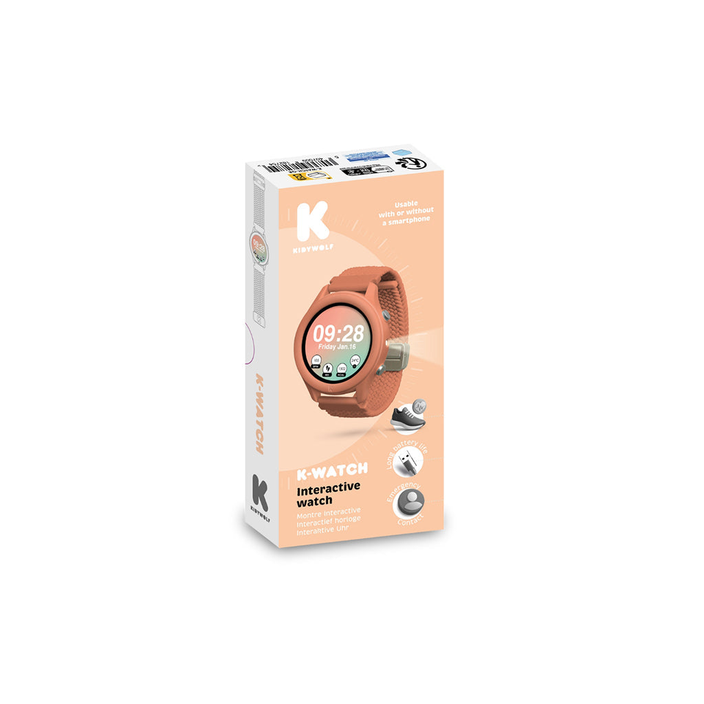 Kidywolf Smartklokke armbåndsur, K-Range - Korall