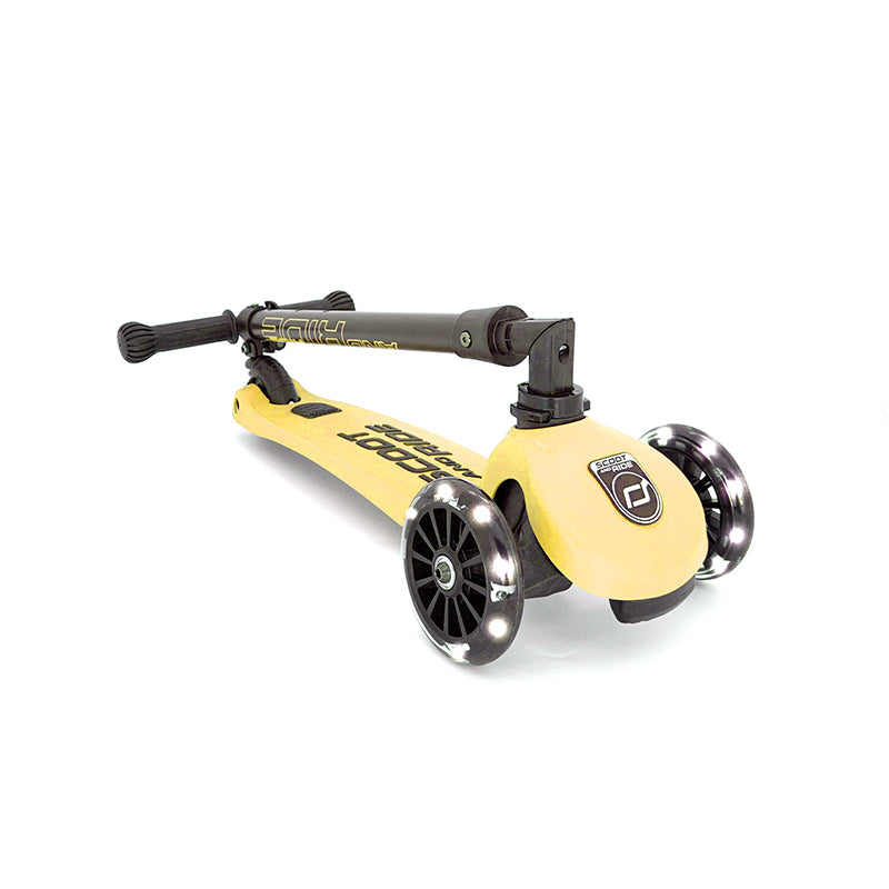 Scoot and Ride Highway Kick 3, sparkesykkel - LED Lemon