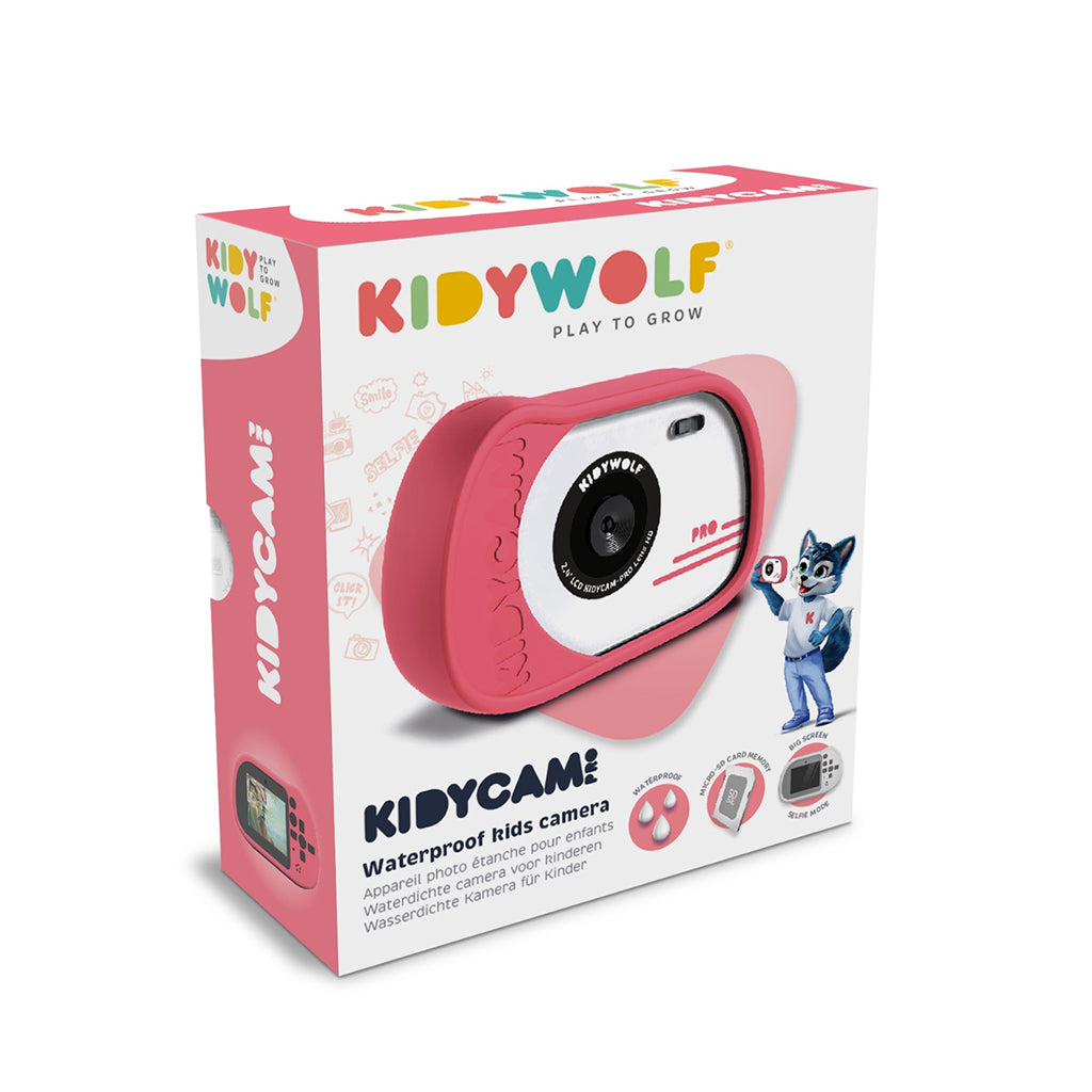 Kidycam-Pro børnekamera, 8 GB, vanntett – Pink